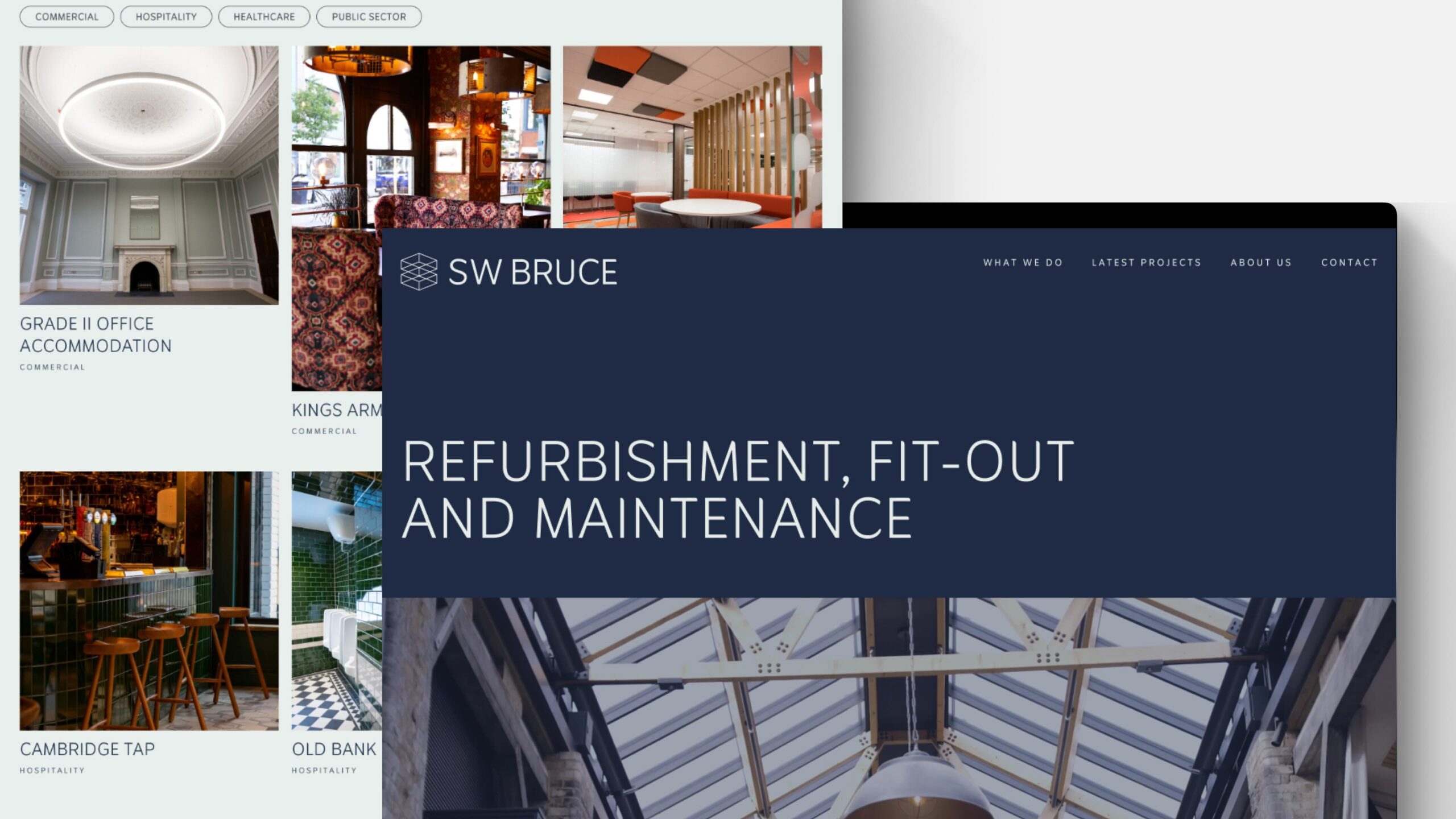SW Bruce website screenshots